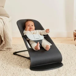 BABYBJORN BabyBjörn Balance Soft Skråstol Woven Jersey, Mørkegrå/Grå