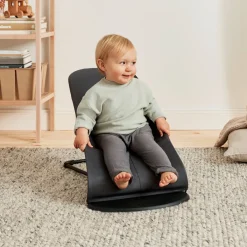 BABYBJORN BabyBjörn Balance Soft Skråstol Woven Jersey, Mørkegrå/Grå