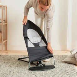 BABYBJORN BabyBjörn Balance Soft Skråstol Woven Jersey, Mørkegrå/Grå