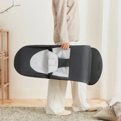 BABYBJORN BabyBjörn Balance Soft Skråstol Woven Jersey, Mørkegrå/Grå