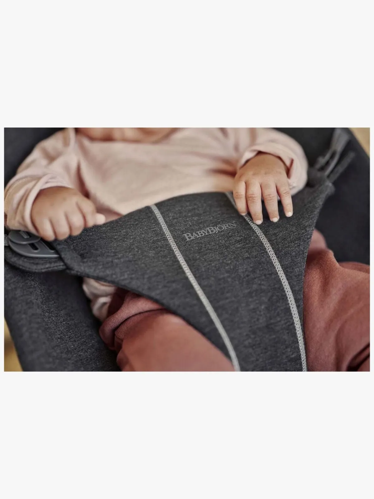 BABYBJORN BabyBjörn Bliss Skråstol 3D Jersey, Sort/grå
