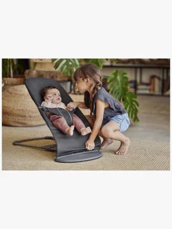 BABYBJORN BabyBjörn Bliss Skråstol 3D Jersey, Sort/grå