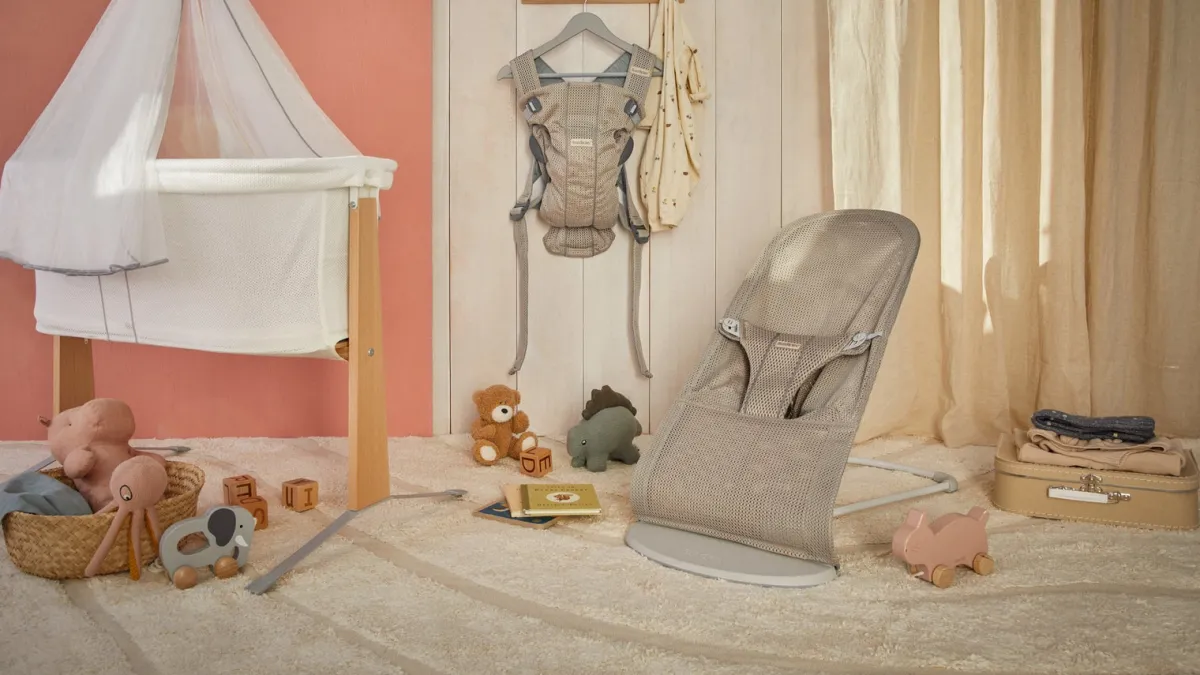 BABYBJORN BabyBjörn Bliss Skråstol Mesh, Grey