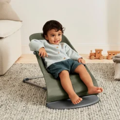 BABYBJORN BabyBjörn Bliss Skråstol Woven Classic Quilt, Mørkegrøn