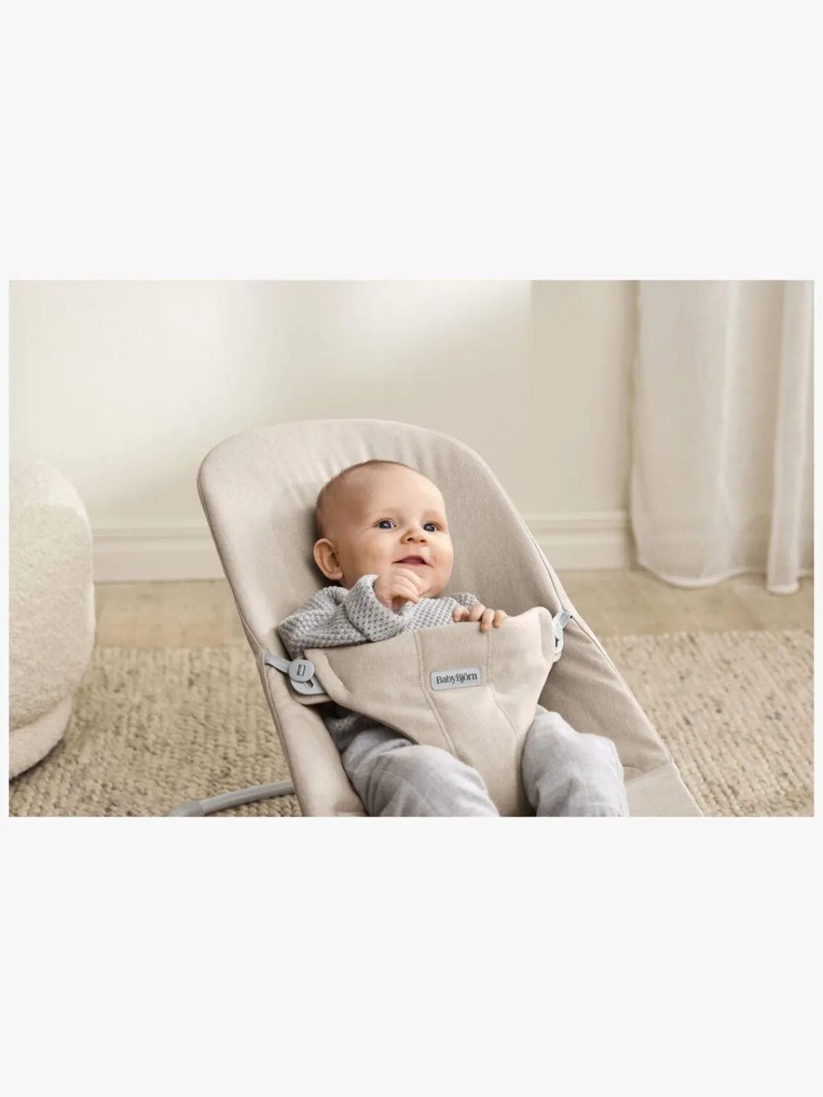 BABYBJORN BabyBjörn Bliss Skråstol Woven Mélange, Lys