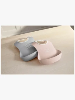BABYBJORN BabyBjörn Hagesmæk 2-pak, Grå/Lyserød