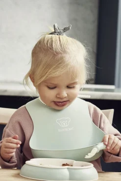 BABYBJORN Spisetid-Babybjörn Hagesmæk 2-pak, Lysegrøn/Lyseblå
