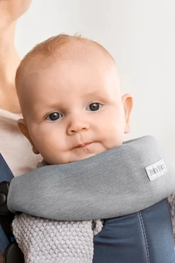 BABYBJORN BabyBjörn Hagesmæk til Bæresele Jersey, Lysegrå