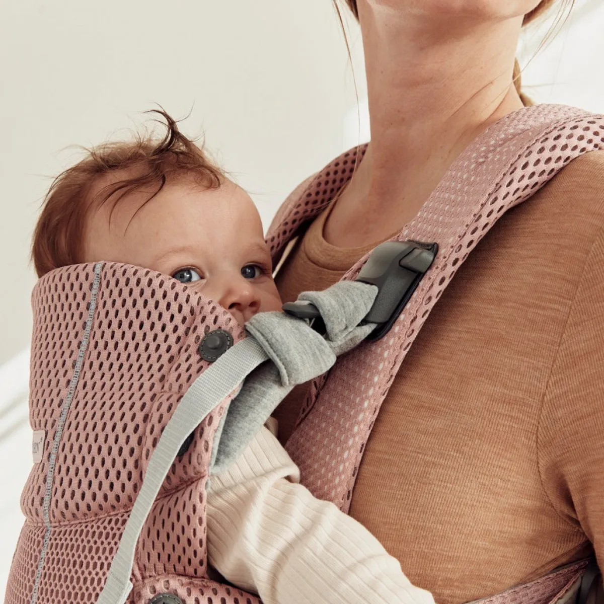 BABYBJORN BabyBjörn Harmony Bæresele 3D Mesh, Lyserød