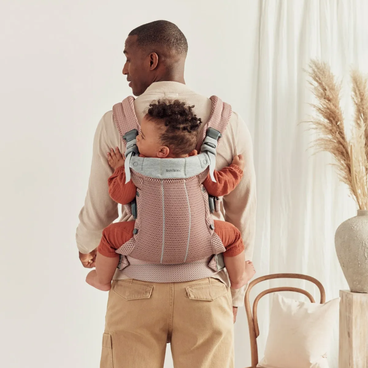 BABYBJORN BabyBjörn Harmony Bæresele 3D Mesh, Lyserød