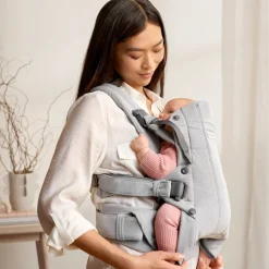 BABYBJORN BabyBjörn Harmony Bæresele Woven, Light Grey Melange