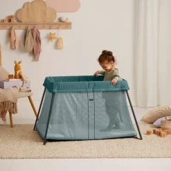 Børnesenge & Tilbehør|BABYBJORN BabyBjörn Light Weekendseng, Mørkegrøn Grøn