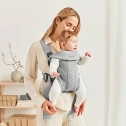 BABYBJORN BabyBjörn Mini Bæresele 3D Jersey, Light grey
