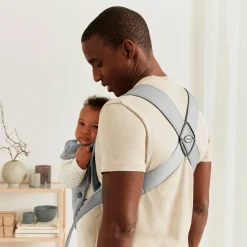 BABYBJORN BabyBjörn Mini Bæresele 3D Jersey, Light grey