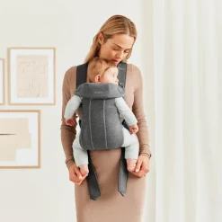 BABYBJORN BabyBjörn Mini Bæresele 3D Jersey, Dark grey