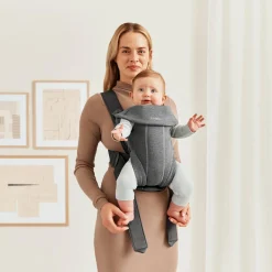 BABYBJORN BabyBjörn Mini Bæresele 3D Jersey, Dark grey