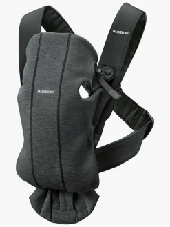 BABYBJORN BabyBjörn Mini Bæresele 3D Jersey, Sort/grå