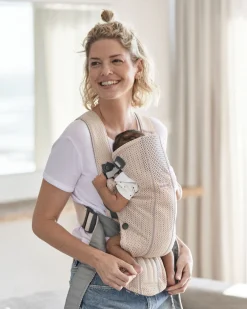 BABYBJORN BabyBjörn Mini Bæresele 3D Mesh, Pearly Pink