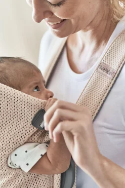 BABYBJORN BabyBjörn Mini Bæresele 3D Mesh, Pearly Pink