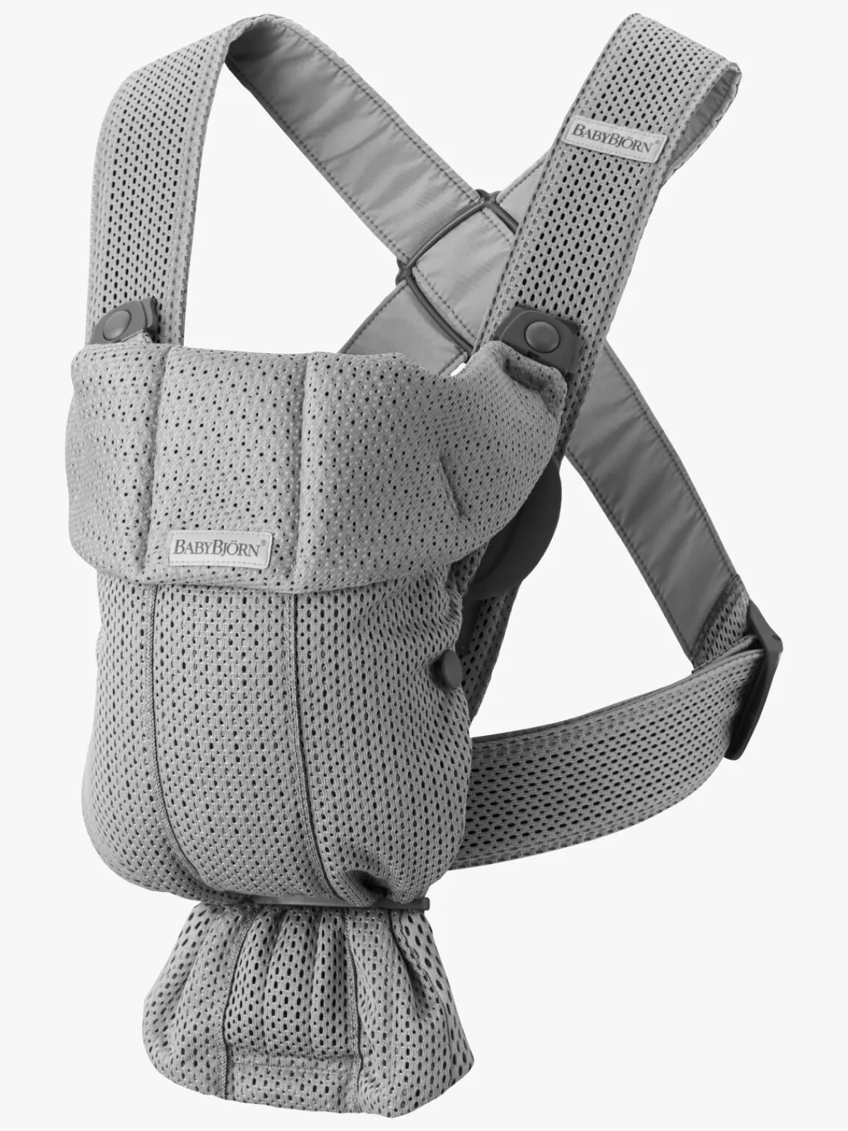 BABYBJORN Bæreseler, Strækvikler & Bærestole-BabyBjörn Mini Bæresele 3D Mesh, Grå