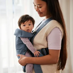 BABYBJORN Babybjörn Mini Bæresele Woven, Blå