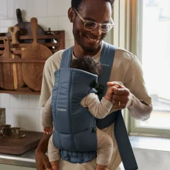 BABYBJORN Babybjörn Mini Bæresele Woven, Blå