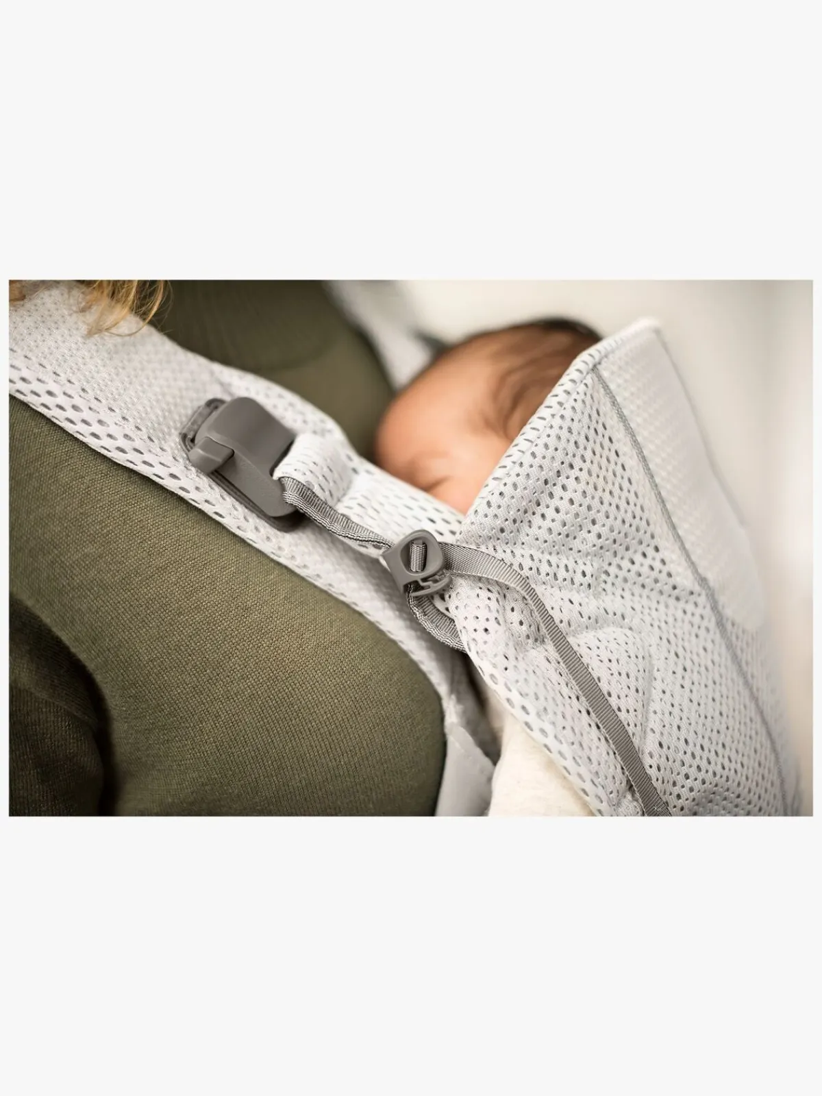 BABYBJORN Bæreseler, Strækvikler & Bærestole-BabyBjörn One Air Bæresele Mesh, Sølv