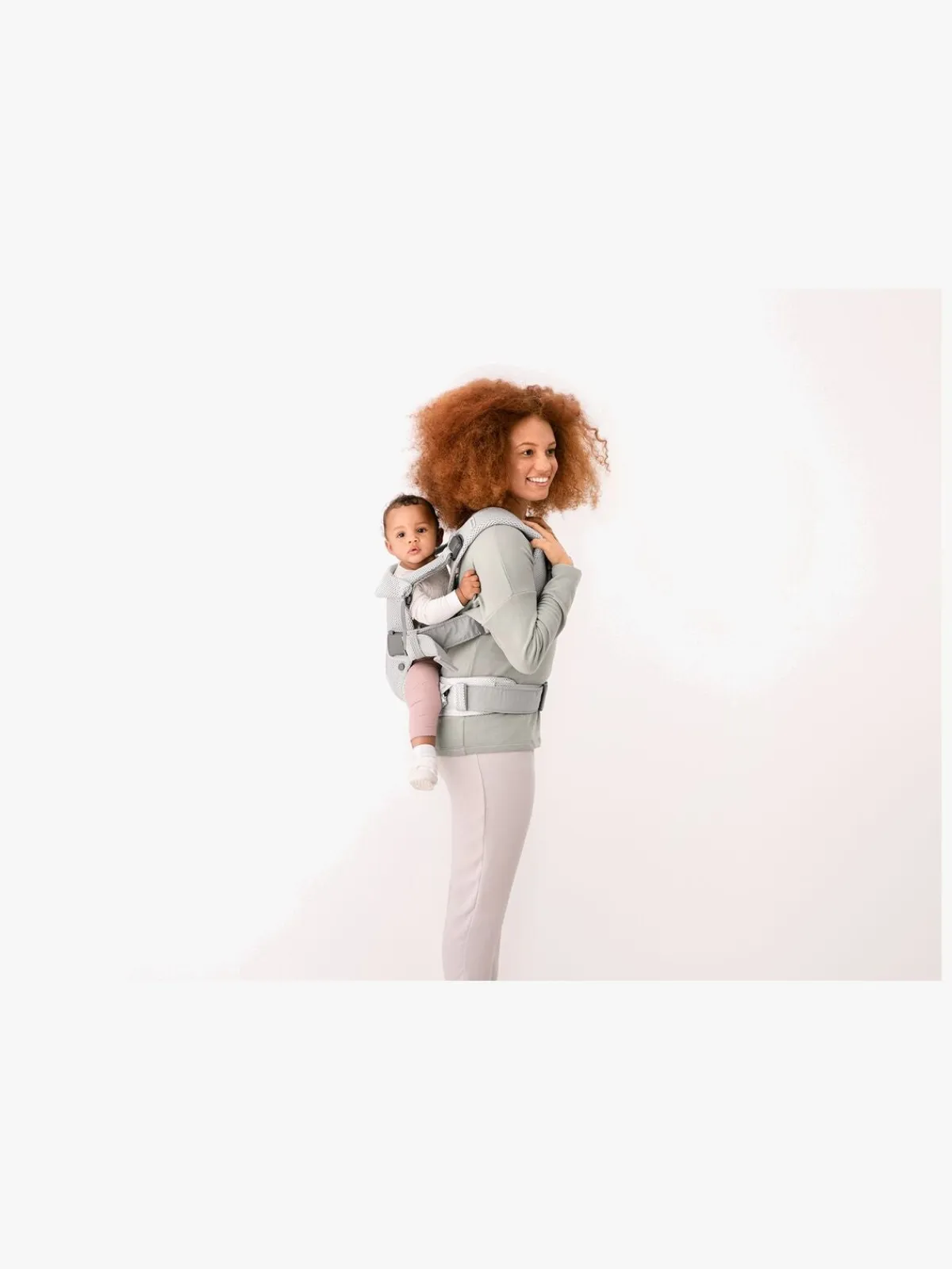 BABYBJORN Bæreseler, Strækvikler & Bærestole-BabyBjörn One Air Bæresele Mesh, Sølv