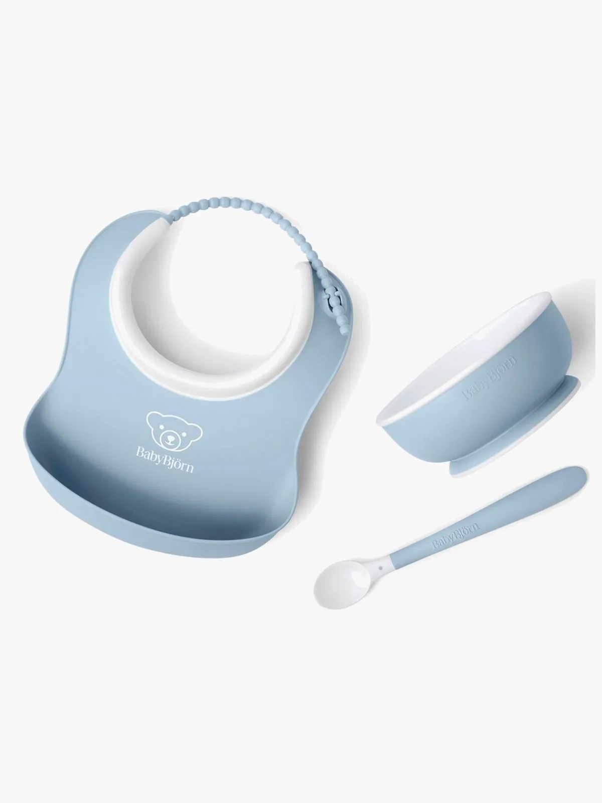 Spisetid|BABYBJORN BabyBjörn Spisesæt 3 Dele, Lys Blå Blå