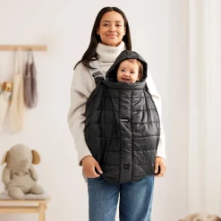 BABYBJORN Bæreseler, Strækvikler & Bærestole-BabyBjörn Vinterovertræk til Bæresele, Black