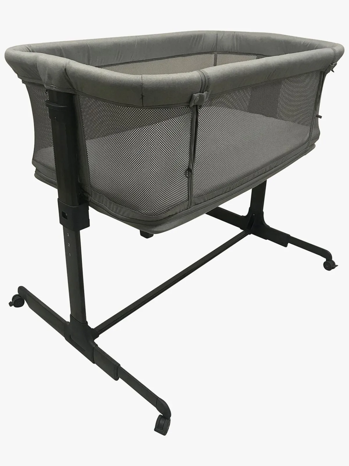 Børn BabyDan Børnesenge & Tilbehør-Bedside Multi Crib, Grå Mesh