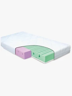 Børn BabyMatex Madrasser-Dual Dobbeltsidet Børnemadras i skum 60 x 120 cm