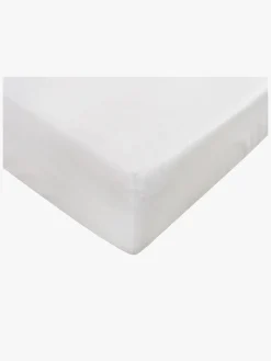 Børn BabyMatex Hygienic Jersey Vandtæt Stræklagen til Juniorseng 80 x 160 cm, Hvid