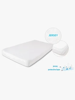 Børn BabyMatex Hygienic Jersey Vandtæt Stræklagen til Tremmeseng 40 x 90 cm, Lysegrå