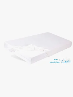 Børn BabyMatex Hygienic Jersey Vandtæt Stræklagen til Tremmeseng 40 x 90 cm, Lysegrå
