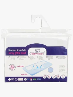 Børn BabyMatex Sengetøj-Hygienic Jersey Vandtæt Stræklagen til Juniorseng 70 x 140 cm, Lysegrå