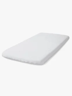 Børn BabyMatex Sengetøj-Premium Frotté Stræklagen til Juniorseng 70 x 140 cm, Lysegrå