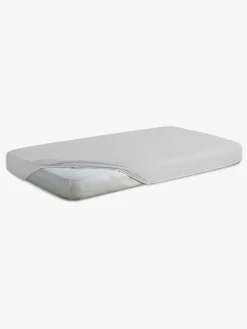 Børn BabyMatex Sengetøj-Premium Frotté Stræklagen til Juniorseng 70 x 140 cm, Lysegrå