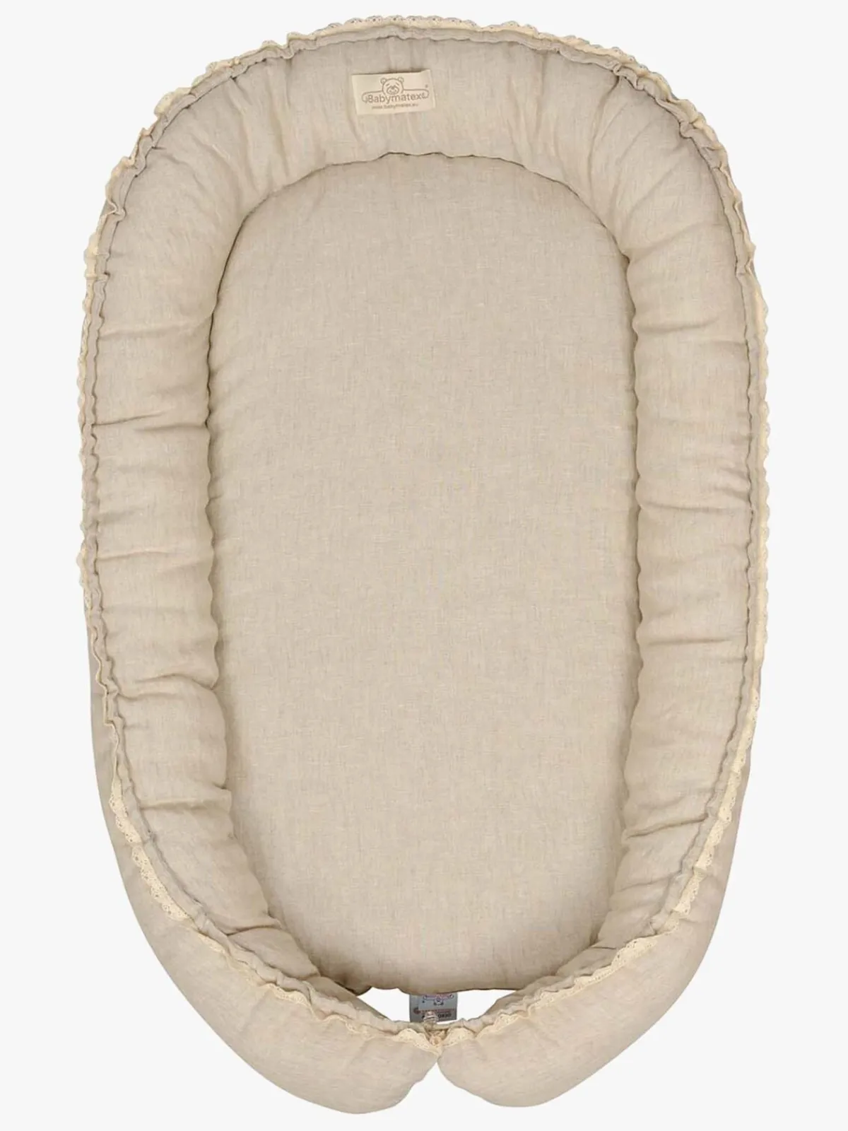 Børn BabyMatex Børnesenge & Tilbehør-Prestige Babynest Hør 55 x 80 cm, Beige