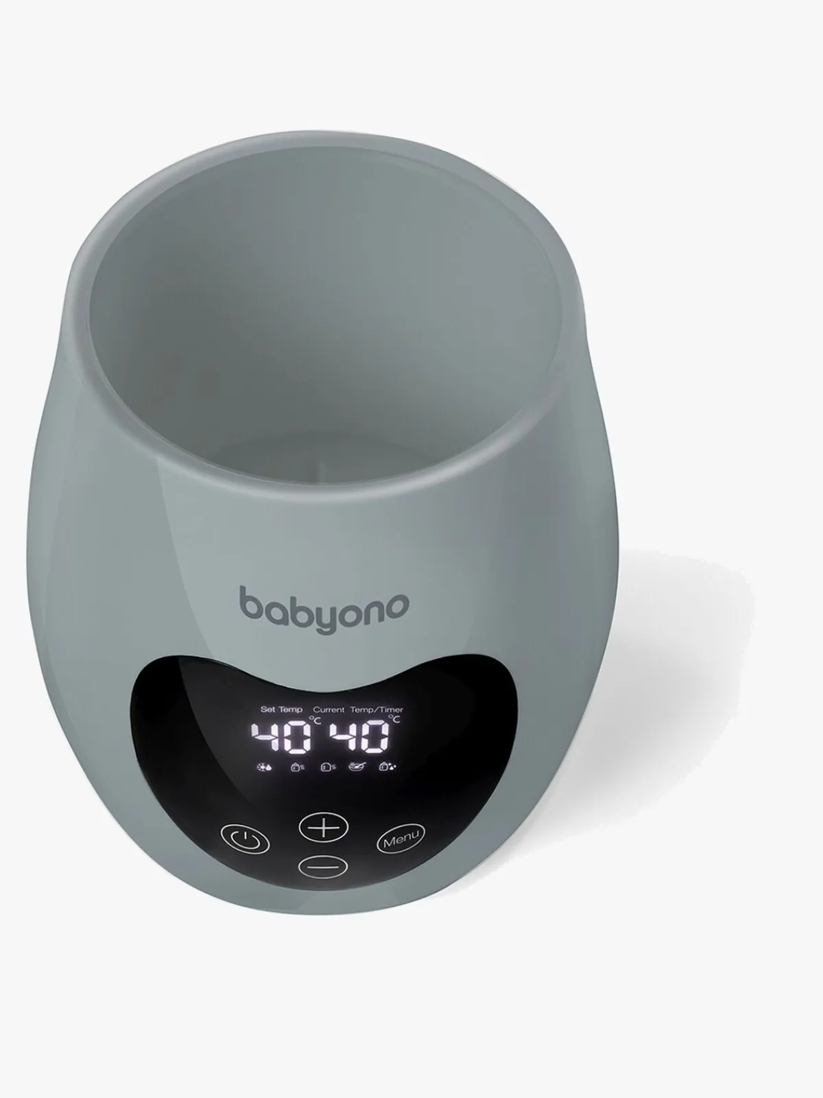 Babyono Spisetid-Honey Elektrisk Flaskevarmer og Sterilisator, Grå