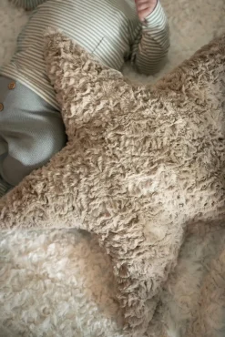Børn BabysOnly Interiør-Baby's Only Star Snow Pude, Taupe