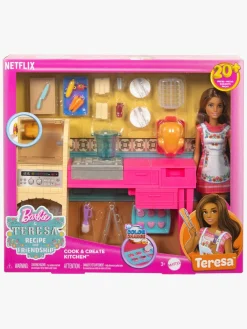 Barbie Dukker & Bamser-& Teresa Recipe for Friendship Legesæt Køkken med Dukke