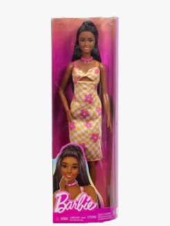 Dukker & Bamser|Barbie Fashionista Dukke i Ternet Kjole