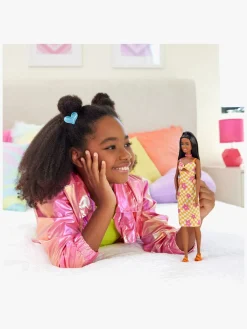 Dukker & Bamser|Barbie Fashionista Dukke i Ternet Kjole