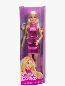 Dukker & Bamser|Barbie Fashionista Dukke med Blondt Hår & Lyserød Kjole