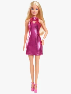Dukker & Bamser|Barbie Fashionista Dukke med Blondt Hår & Lyserød Kjole
