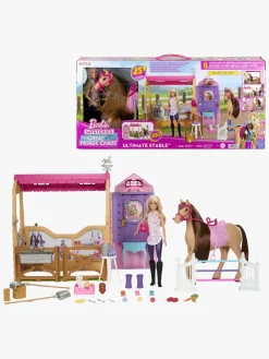 Barbie Dukker & Bamser-Ultimate Stald med Dukke & Hest