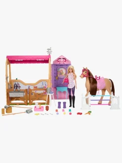 Barbie Dukker & Bamser-Ultimate Stald med Dukke & Hest