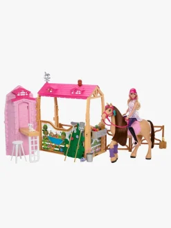 Barbie Dukker & Bamser-Ultimate Stald med Dukke & Hest