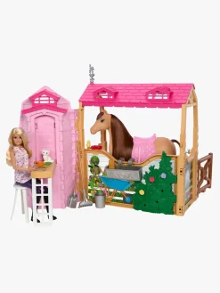 Barbie Dukker & Bamser-Ultimate Stald med Dukke & Hest